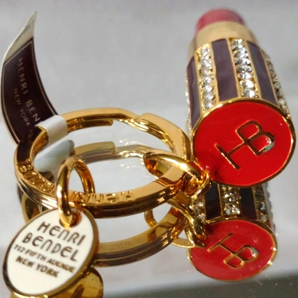 HENRI BENDEL Iconic Retired Enamel Crystal💄🗝️⛓️ Exclusive  Stormtreasures NWT - Picture 5 of 7